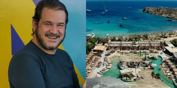 Festa de aniversário de Antônio Rueda será no SantAnna Beach Club, em Mykonos.