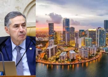 O imóvel fica em Brickell, uma área valorizada de Miami.