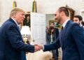Donald Trump e Eduardo Bolsonaro, na Casa Branca