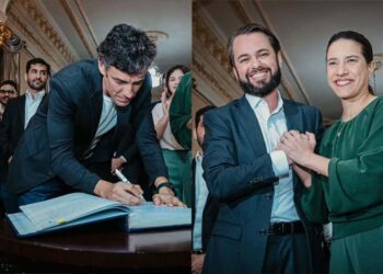 Daniel Coelho e André Teixeira foram empossados por Raquel Lyra