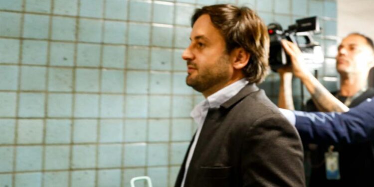 Réu Rodrigo Carvalheira prestou depoimento no Fórum Desembargador Rodolfo Aureliano, no Recife