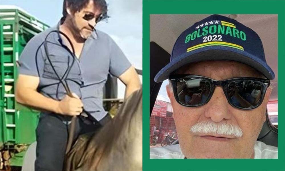 Marlus Florentino (esq.) e o sogro, Flávio Moreira Paes