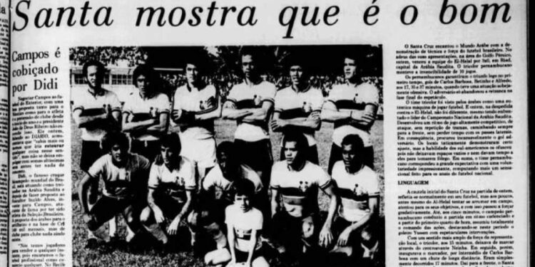 Quando o Santa Cruz brilhou e superou o Al Hilal com autoridade