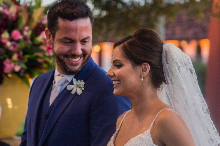 Gustavo Sales durante seu casamento com Suellen Figueiroa - Blog do Ricardo Antunes