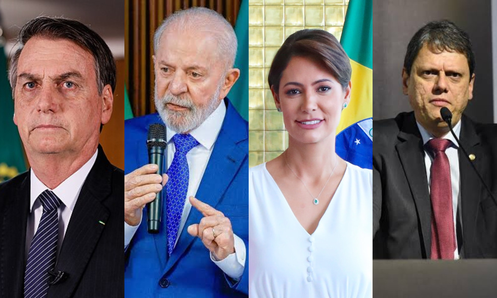 Lula aparece atrás de Bolsonaro, Michelle e Tarcísio em cenários para 2026