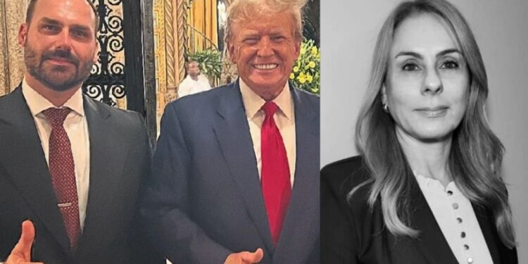 O deputado Eduardo Bolsonaro afirmou que Viviane Barci será incluída na lista de sanções.