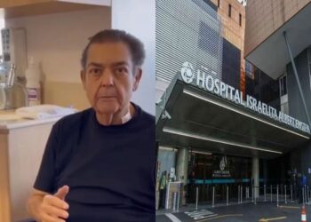 Faustão está internado há três semanas para tratar uma infecção na perna.