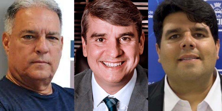 Jaime Gusmão, João Guilherme e Osvaldo Godoy (esq. p/ dir.)