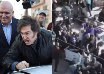 A carreata fazia parte de um evento do partido de Milei