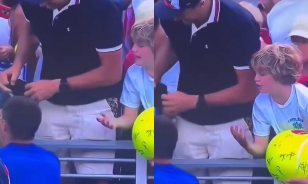 Milionário polonês “rouba” boné de criança no US Open