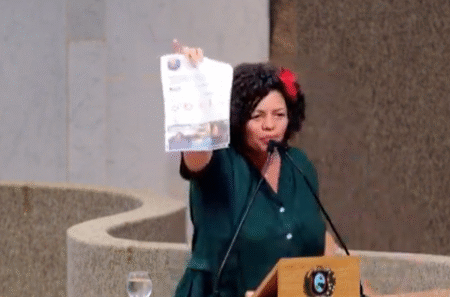 Dani Portela (PSOL) faz discurso inflamado, mas confirma quase meio milhão a empresa de sua família