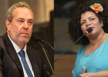 O presidente da Alepe, Álvaro Porto, e a deputada Dani Portela