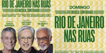 Caetano Veloso, Gilberto Gil e Chico Buarque se unem em protesto contra PEC