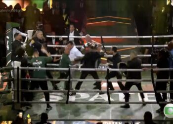 Wanderlei acabou nocauteado dentro do ringue