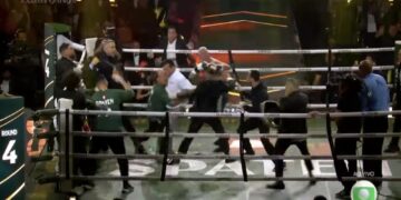 Wanderlei acabou nocauteado dentro do ringue