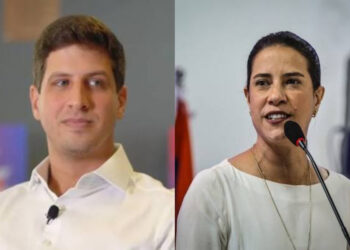 João Campos e Raquel Lyra (esq. p/ dir.)