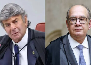Os juízes Luiz Fux e Gilmar Mendes (esq. p/ dir.)