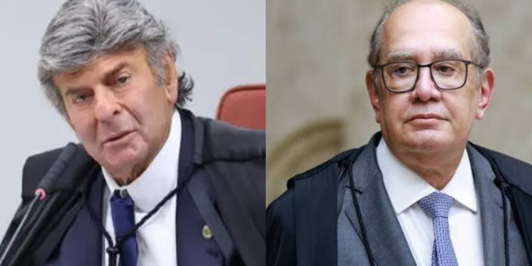 Os juízes Luiz Fux e Gilmar Mendes (esq. p/ dir.)