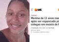 Alícia Valentina morreu após ter sido espancada por colegas dentro da escola