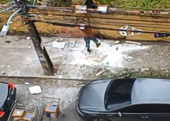 Vídeo registrou o momento do crime