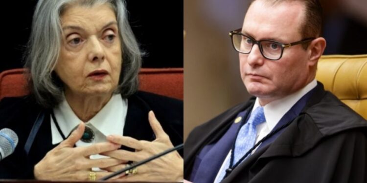 Os ministros do STF, Cármen Lúcia e Cristiano Zanin.