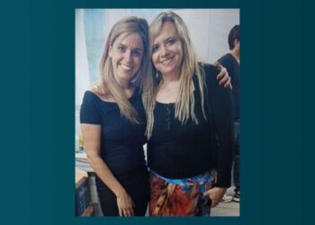 Beatriz Leite (à esq.) e Vilaneida Aguiar (à dir.), quando eram amigas de fé.