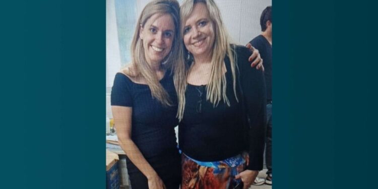 Beatriz Leite (à esq.) e Vilaneida Aguiar (à dir.), quando eram amigas de fé.