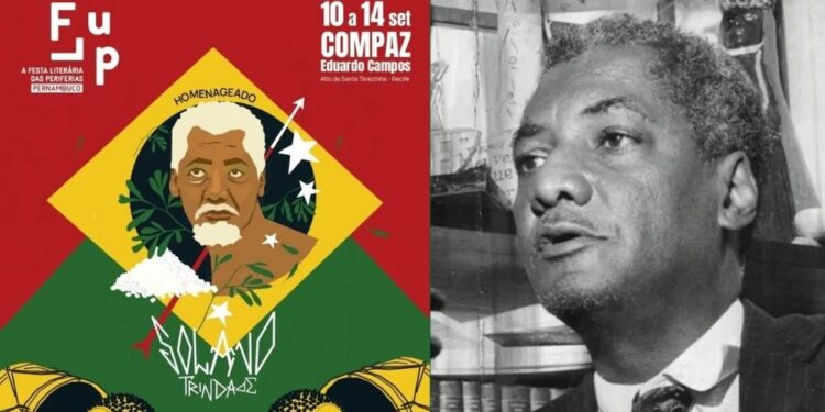 A programação gratuita homenageia o poeta e escritor Solano Trindade.