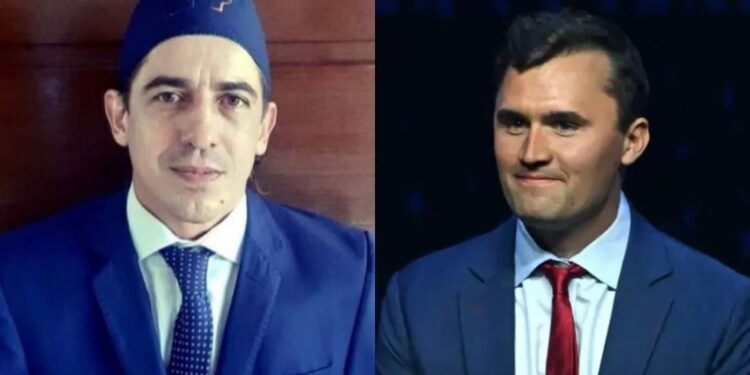 O médico brasileiro Ricardo Jorge, e o ativista conservador Charles Kirk.