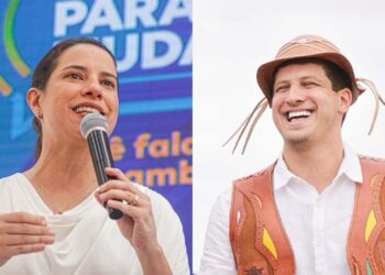 A governadora Raquel Lyra (PSD) e o prefeito João Campos (PSB)