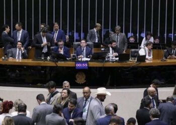 Plenário da Câmara dos Deputados, em Brasília