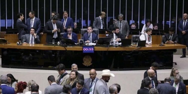 Plenário da Câmara dos Deputados, em Brasília