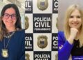 As delegadas Beatriz Leite (esq.) e Vilaneida Aguiar (dir.)