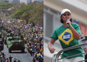 Ex-primeira-dama Michelle Bolsonaro, presidente do PL Mulher.