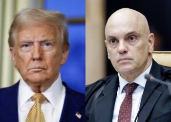 Donald Trump, presidente dos Estados Unidos. 
Alexandre de Moraes
Ministro do Supremo Tribunal Federal do Brasil.