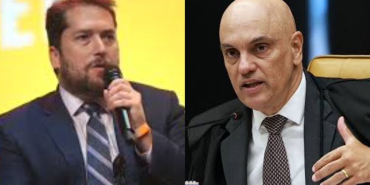 Subsecretário de Diplomacia Pública da gestão Trump, Darren Beattie, Alexandre de Moraes
Ministro do Supremo Tribunal Federal do Brasil.