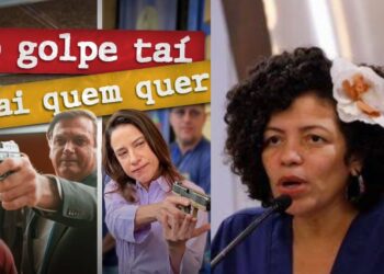 Montagem com o ex-presidente Jair Bolsonaro, de um lado, e Raquel Lyra (PSD), Dani Portela (PSOL) postou no Instagram.