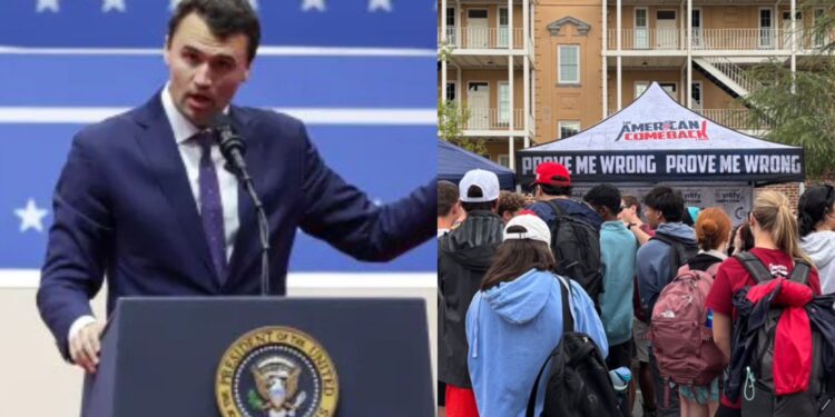 Charles James Kirk é um ativista político de direita, autor e personalidade da mídia norte-americana