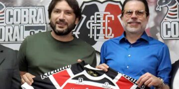 Investidor Iran Barbosa e Presidente do Santa Cruz, Bruno Rodrigues