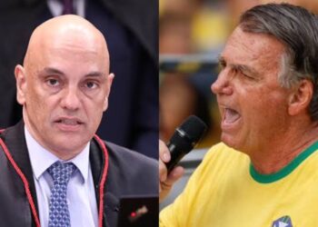 Alexandre de Moraes,
Ministro do Supremo Tribunal Federal do Brasil e Jair Bolsonaro
Ex-Presidente do Brasil.