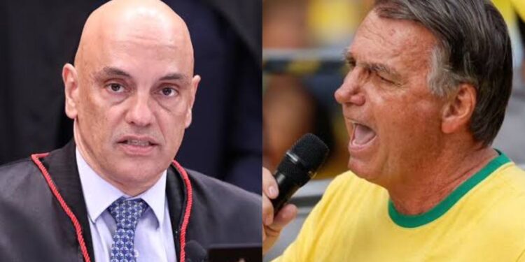 Alexandre de Moraes,
Ministro do Supremo Tribunal Federal do Brasil e Jair Bolsonaro
Ex-Presidente do Brasil.