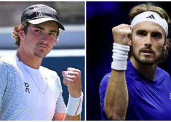 João Franca tenista brasileiro, Stefanos Tsitsipas é um tenista  grego