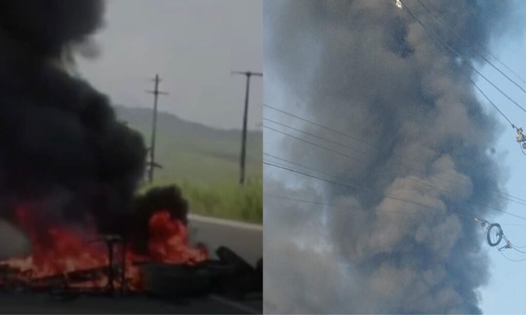 Em São Lourenço da Mata protesto causa bloqueio na BR-408