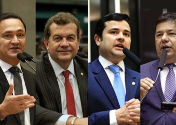 André Ferreira (PL), Waldemar Oliveira (Avante), Eduardo da Fonte (PP) e Mendonça FIlho (UB)