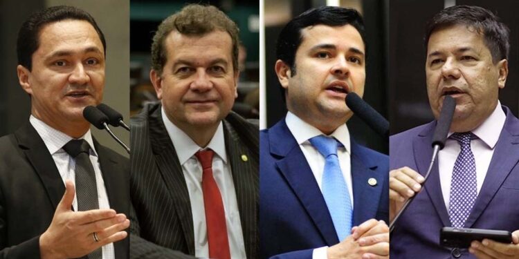 André Ferreira (PL), Waldemar Oliveira (Avante), Eduardo da Fonte (PP) e Mendonça FIlho (UB)