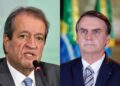 Valdemar Costa Neto e o ex-presidente Jair Bolsonaro (PL).
