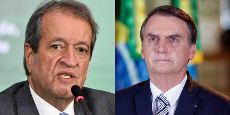 Valdemar Costa Neto e o ex-presidente Jair Bolsonaro (PL).