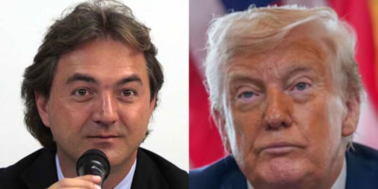Joesley Batista, empresário brasileiro e 
Donald Trump, presidente dos EUA.