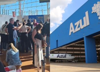 A decolagem estava prevista para às 10h45, mas acabou sendo cancelada por "questões técnicas"