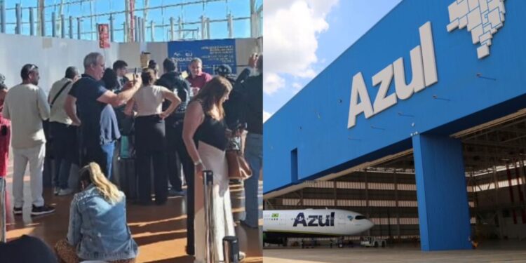 A decolagem estava prevista para às 10h45, mas acabou sendo cancelada por "questões técnicas"